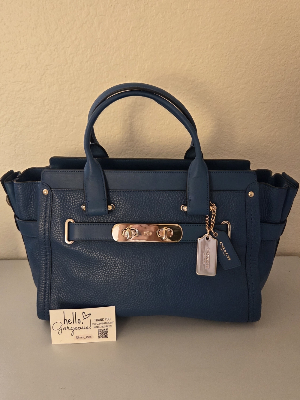 Coach Swagger Carryall In Denim